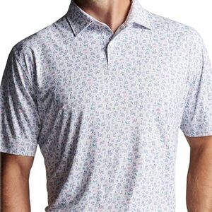 Peter Millar Featherweight Sangria Season Golf Polo